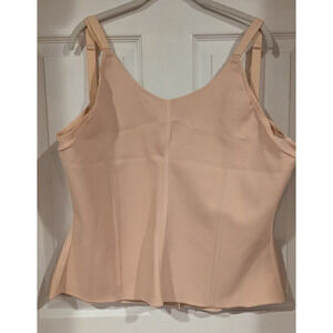 SQUEEM  Size 4XL Perfect Waist Shapewear Corset Beige Front Hook & Eye Closure